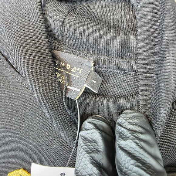 Joshua Sanders Shirt Womens Large Black Pixel Mock Neck Sleeveless Smiley Italy - Picture 5 of 13